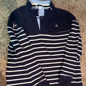Navy Striped Women's Sweater